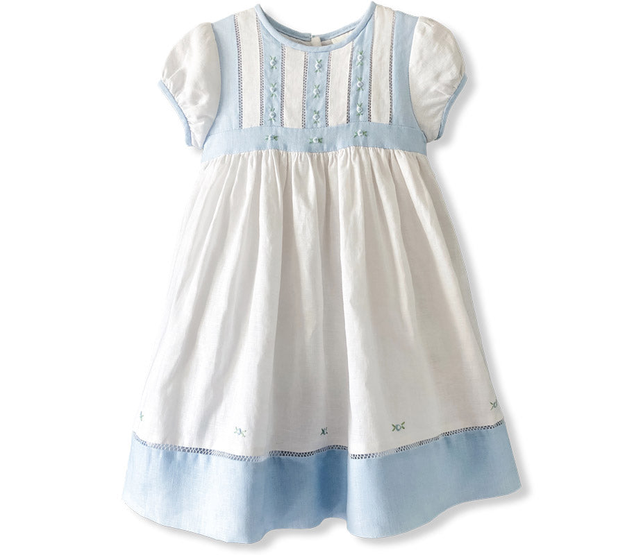 Eugenie Alice Linen Dress Piccolini The Children Atelier