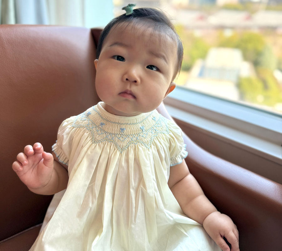 Dani Smocked Bishop Dress