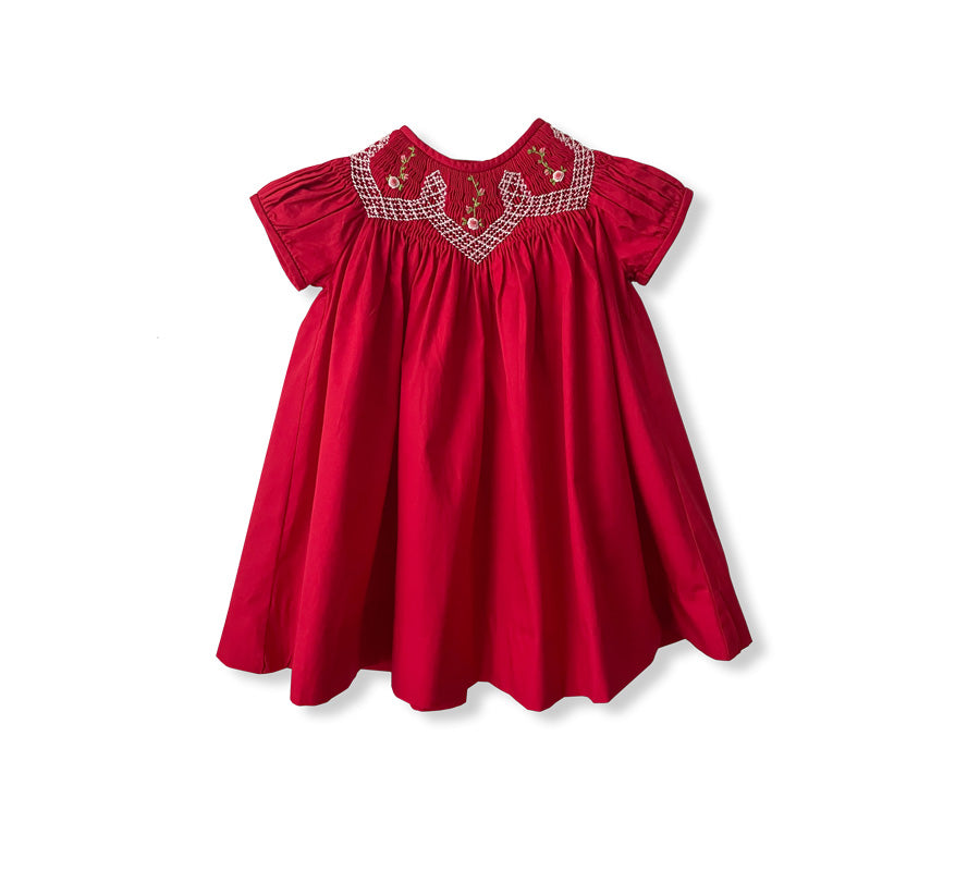 Evie Rose Smocked Bishop Dress