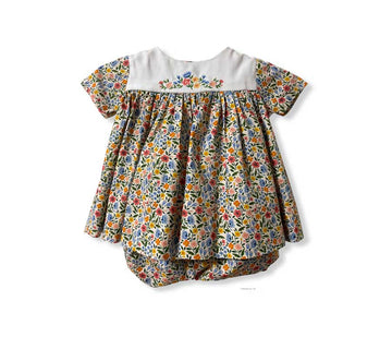 Little Alaia Embroidered Babydoll Dress