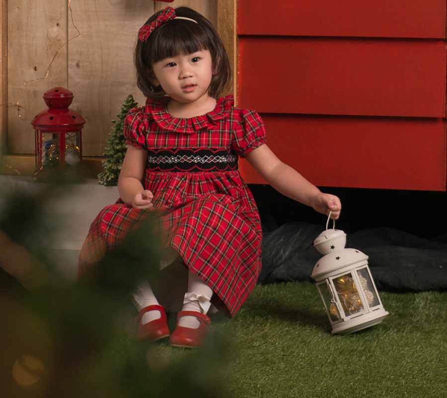 Amelia Smocked Babydoll Dress