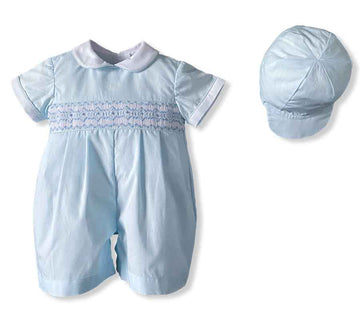 Baby Robin Smocked Shortall