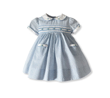 Betsy Bleu Smocked Dress