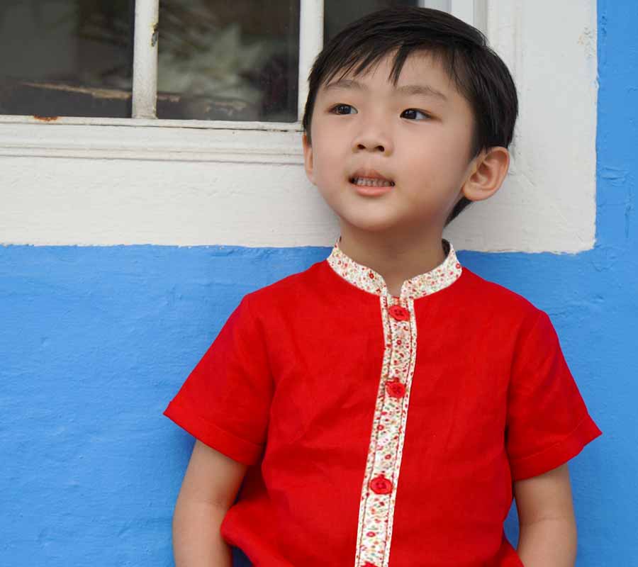 Canaan Red Linen Shirt
