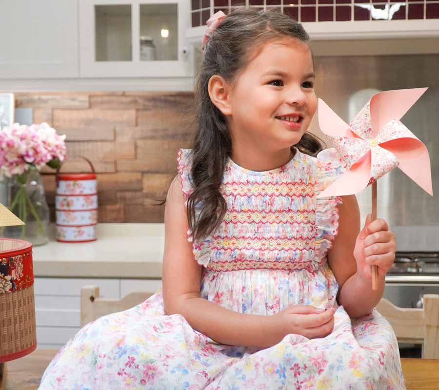 Charlotte Floral Smocked Dress