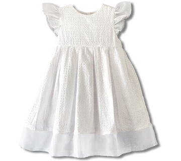 Delphine Openwork Dress with Ruffles