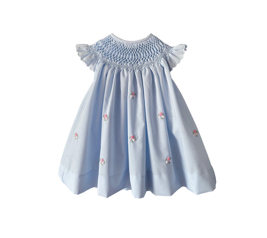 Louise Smocked Babydoll Dress