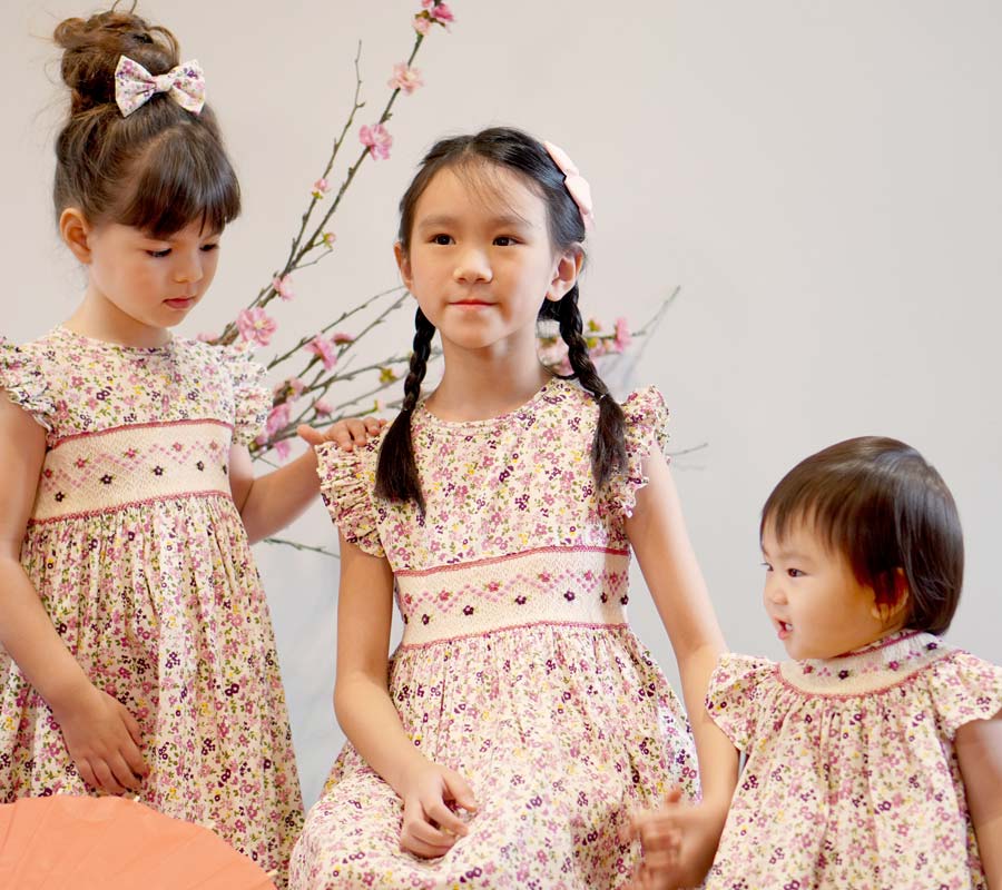 Marcie Smocked Babydoll Dress