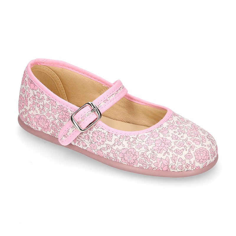 Liberty London Mary Janes in Pink
